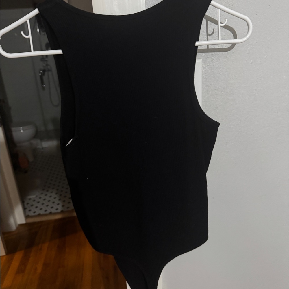 Classic Black Sleeveless Bodysuit